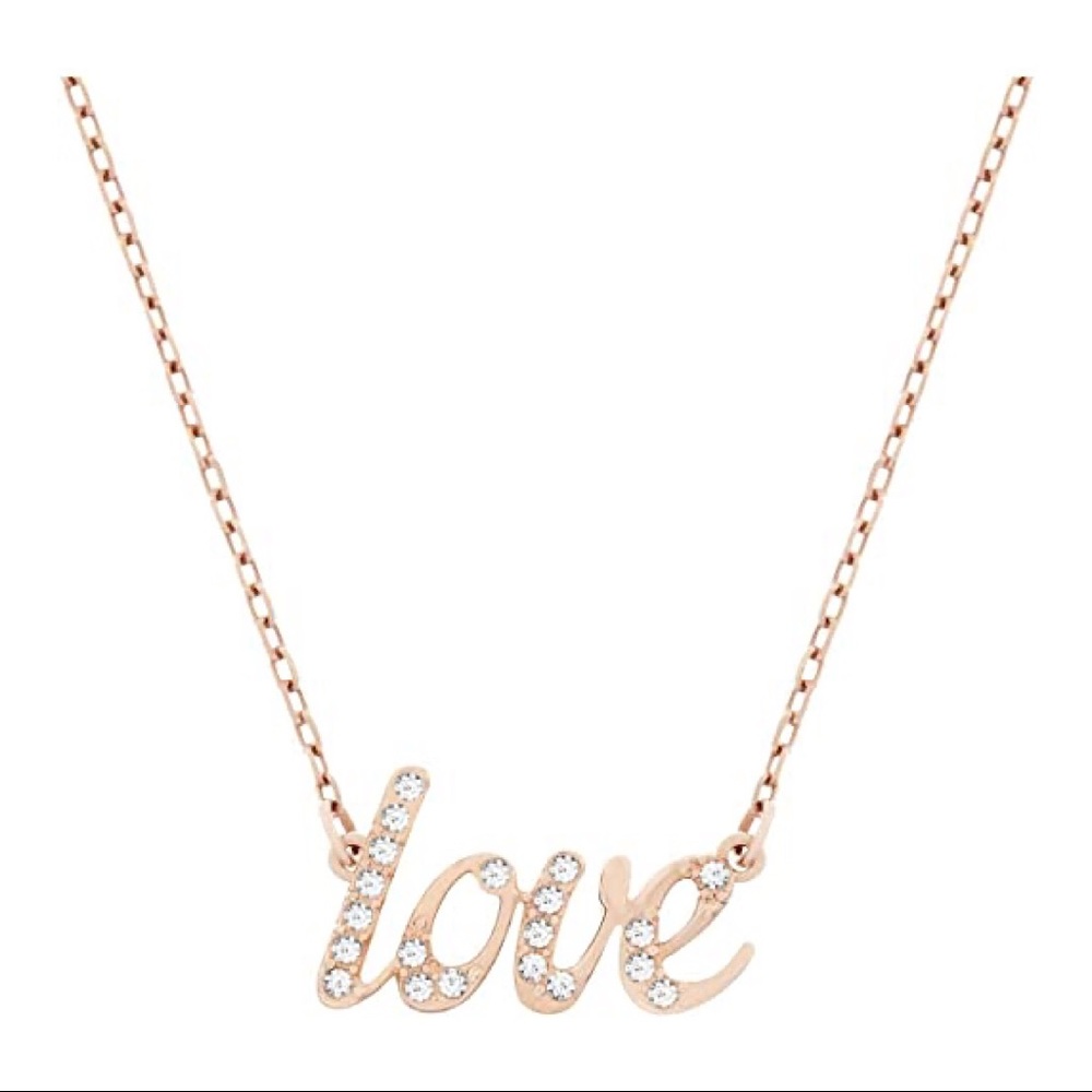 Swarovski “love” necklace